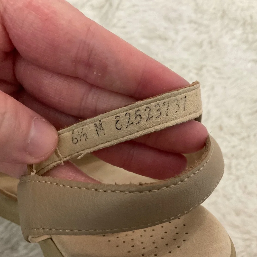 SAS Women's Huarache Quarter Strap Comfort Sandals Size 6.5 Spring ‎ Leather